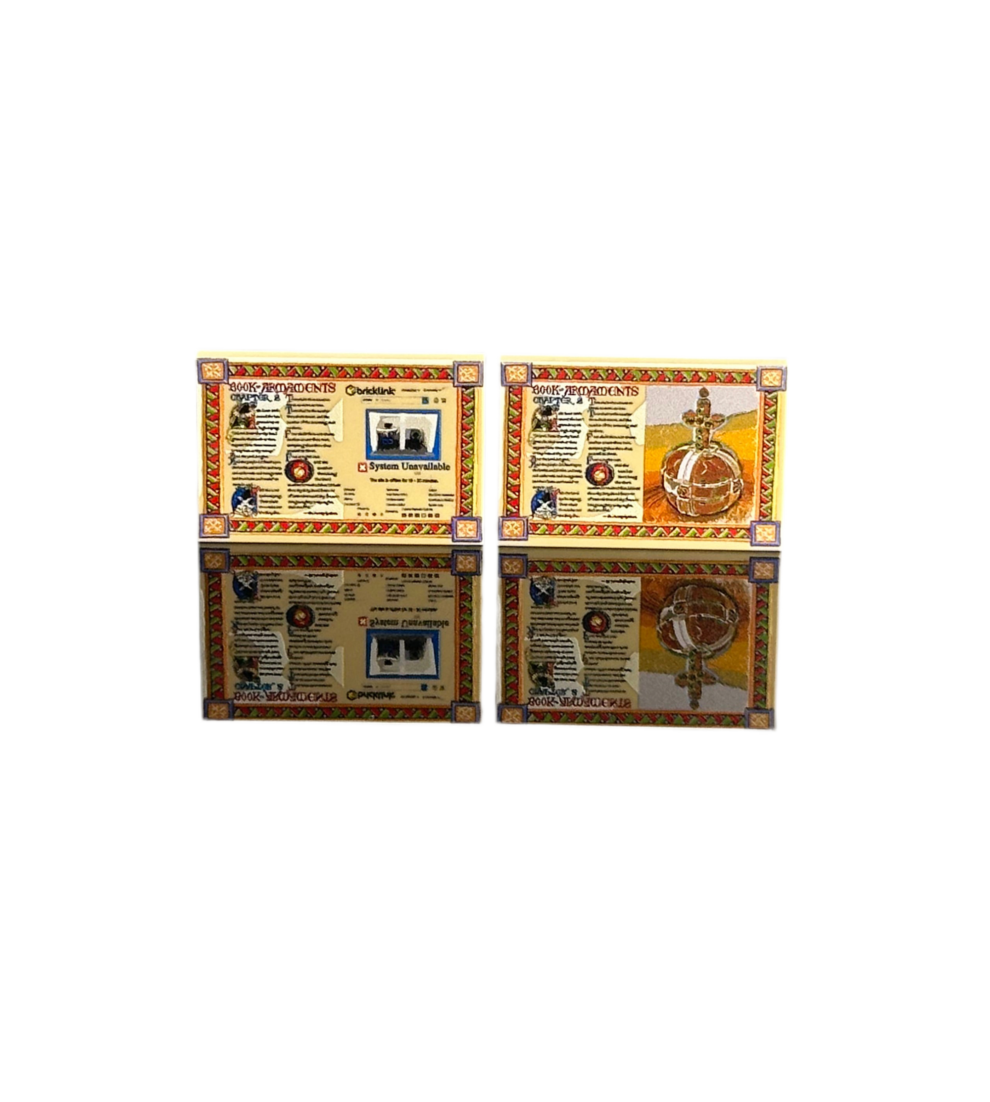 Book of Armaments Printed Lego Tile