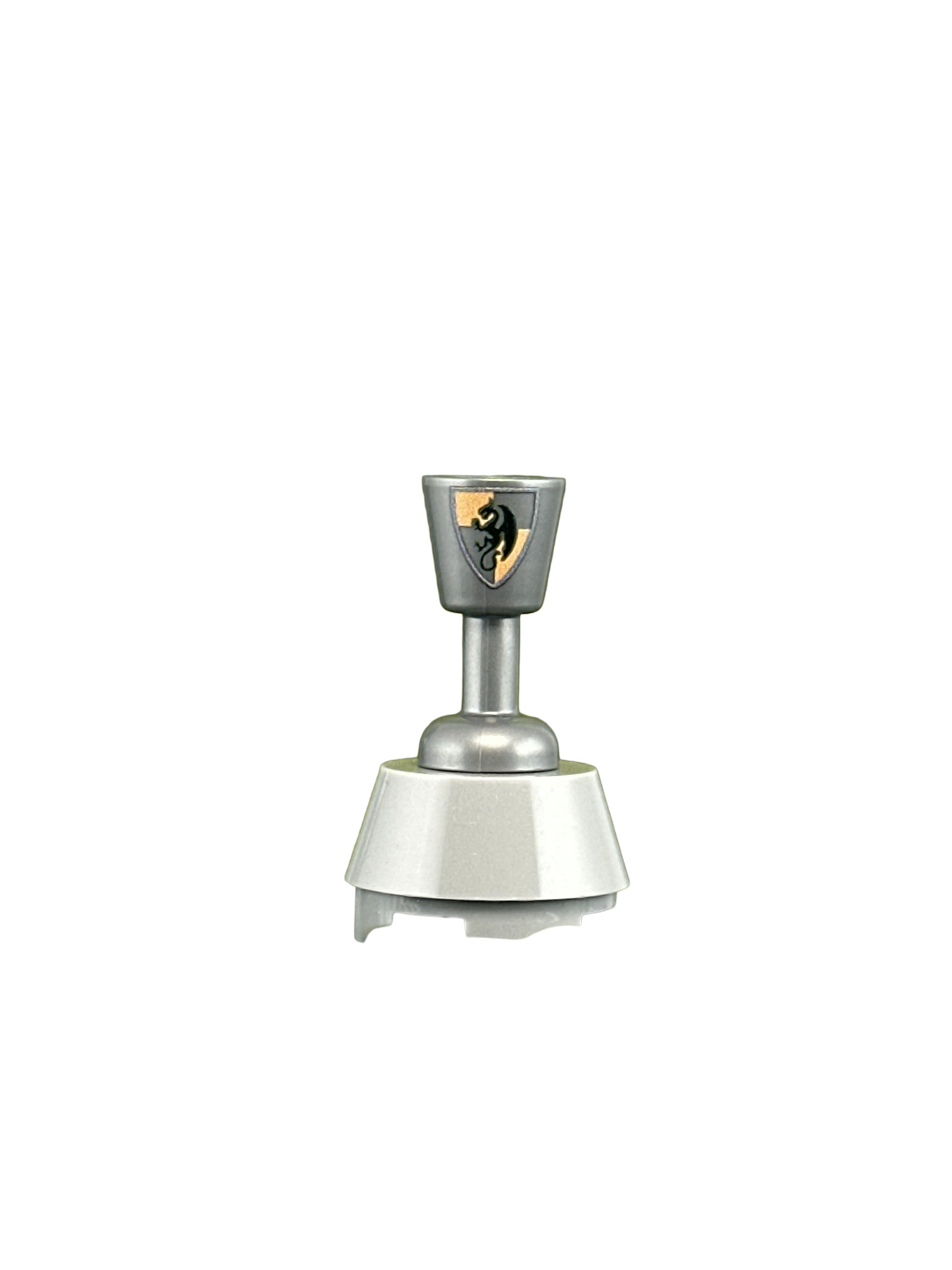Silver Green Dragon Goblet - angle 1