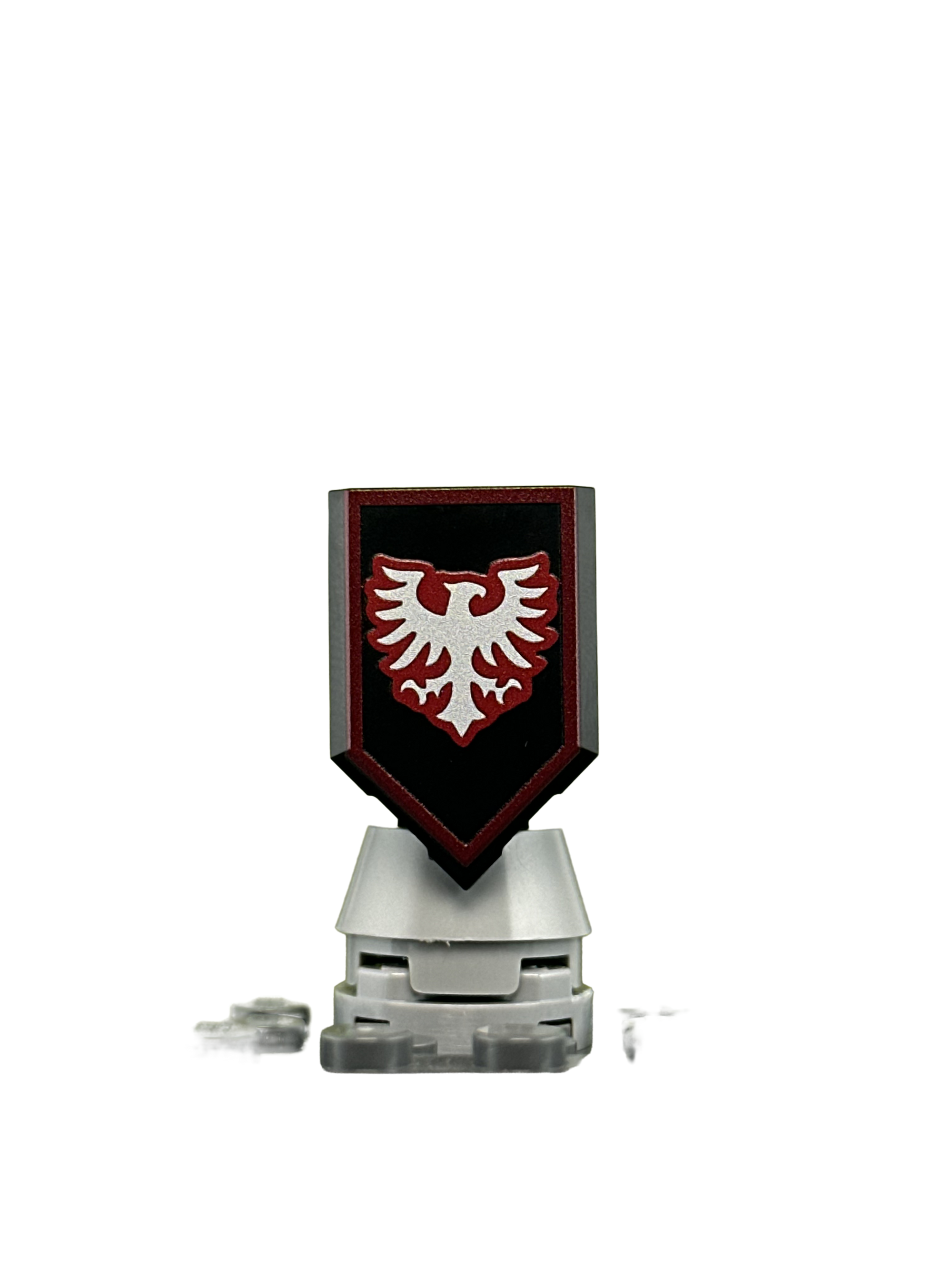 Red Falcon Faction Tile (Black) - angle 1