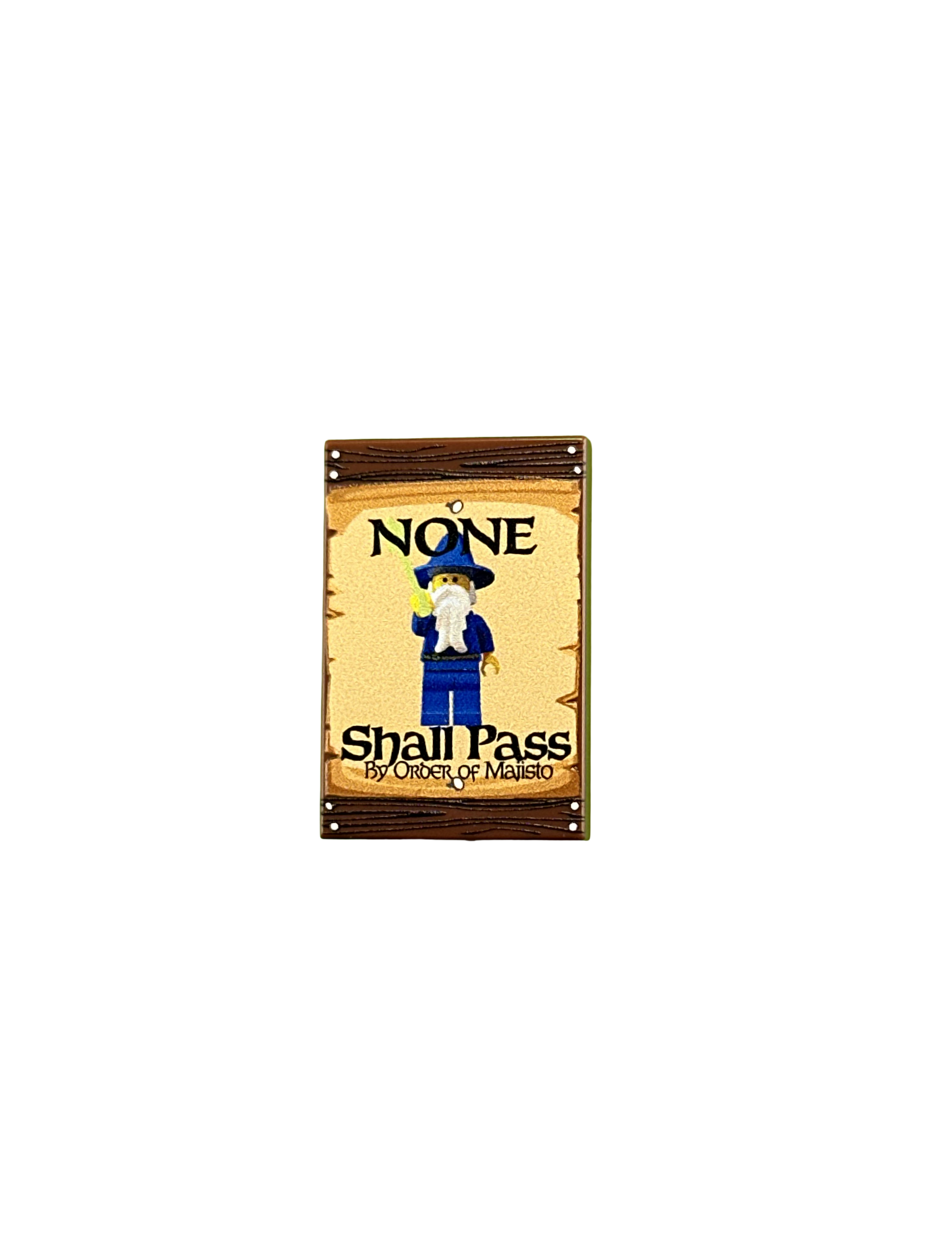 None Shall Pass Majisto Poster Tile - angle 1