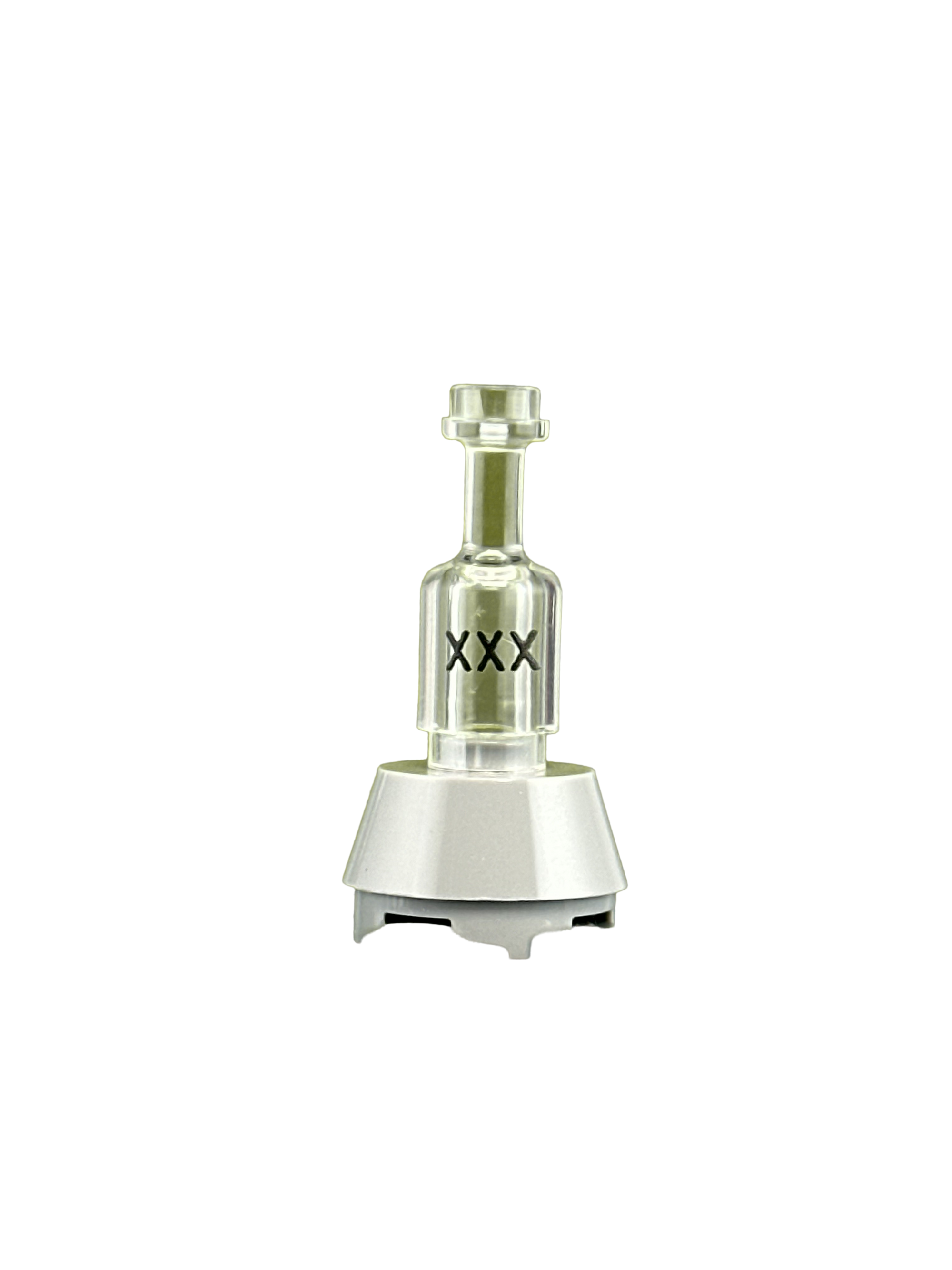 Clear “XXX” Bottle - angle 1